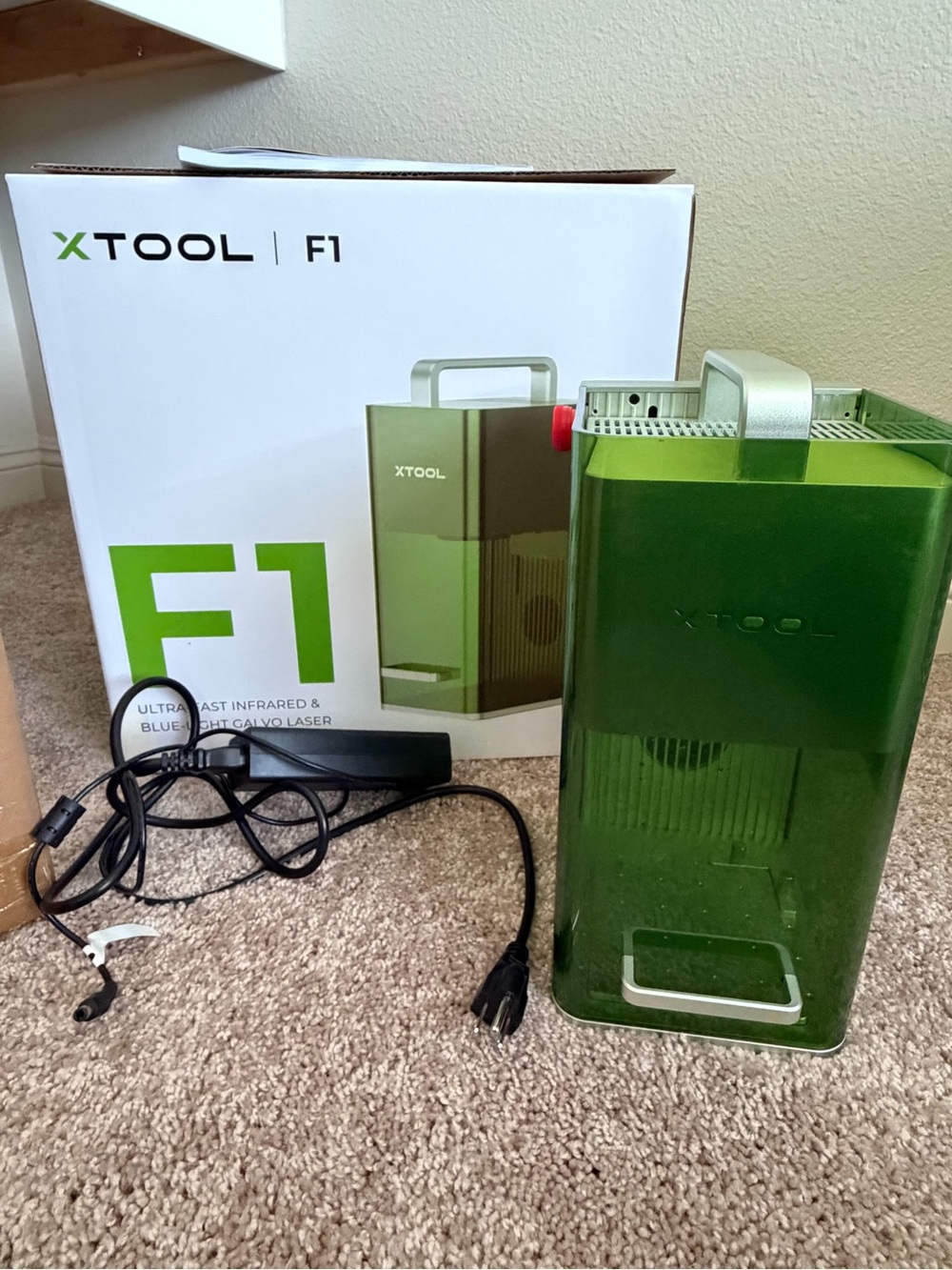 xTool F1 Portable Laser Engraver with IR +
Diode Laser